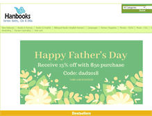 Tablet Screenshot of hanbooks.com